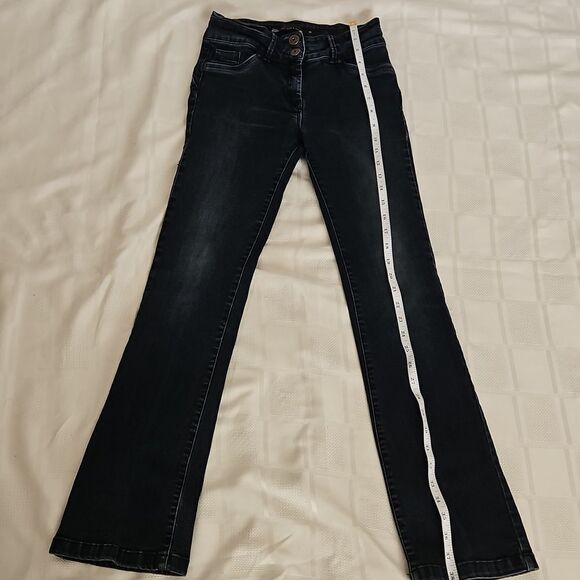 Next Jeans Women's Stretchy Bootcut Lift, Slim & Shape Mid-Rise Flared Jeans 4 - Picture 9 of 16